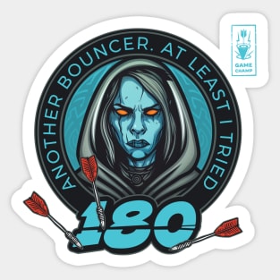 Darts 180 Onehundredandeigthy Blue Player Sticker